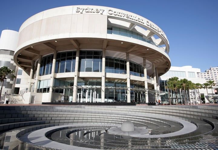 Photo of the Sydney Convention Centre before it was rebuilt and reopened in 2016