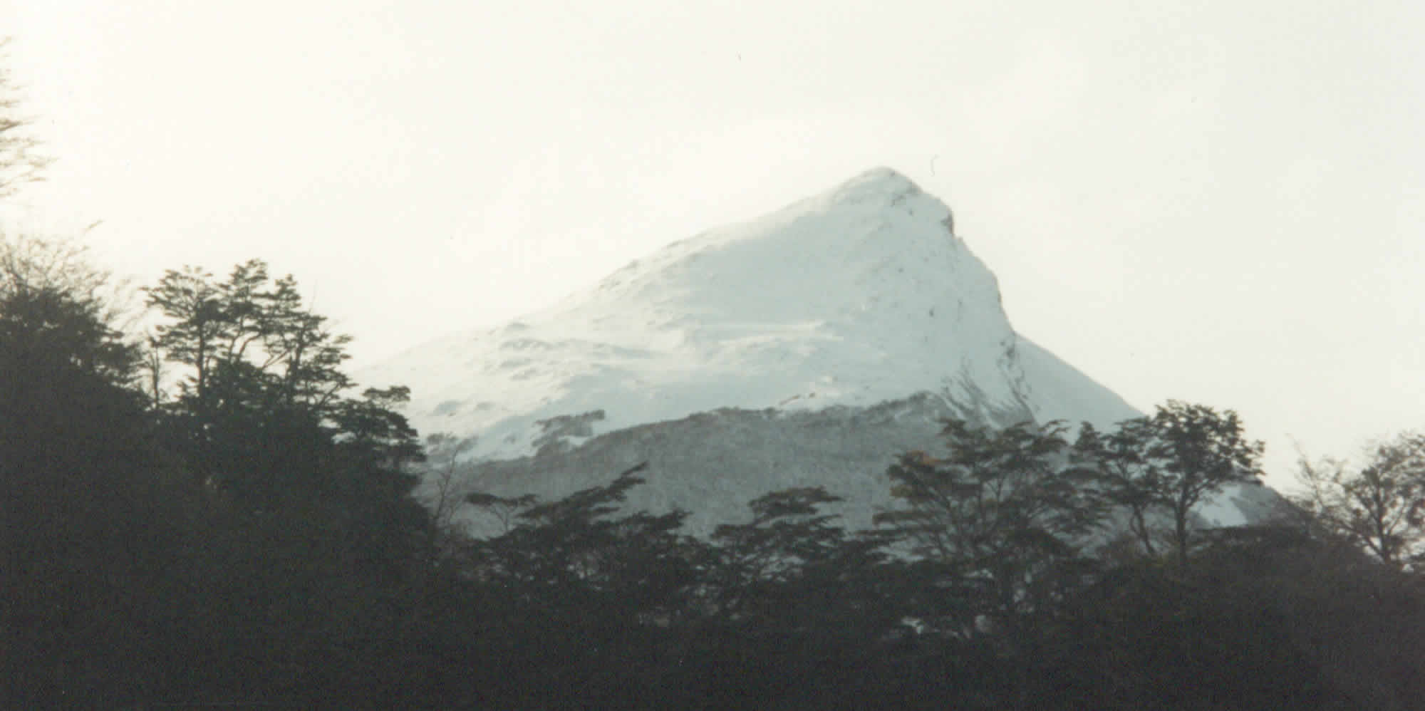 Photo of the mountain in Lapataua Bay clear for the satellite signal to get through