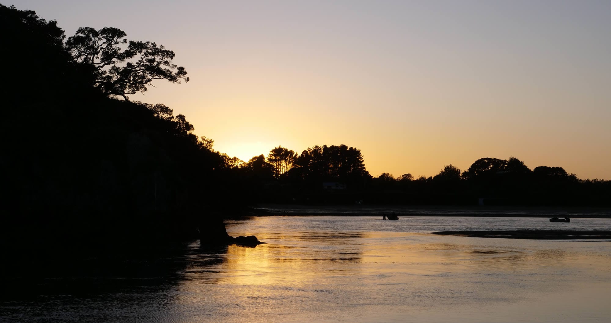 Photo of almost sunrise Pataua river 6:16:04 am Jan 1st 2024, Northland, New Zealand