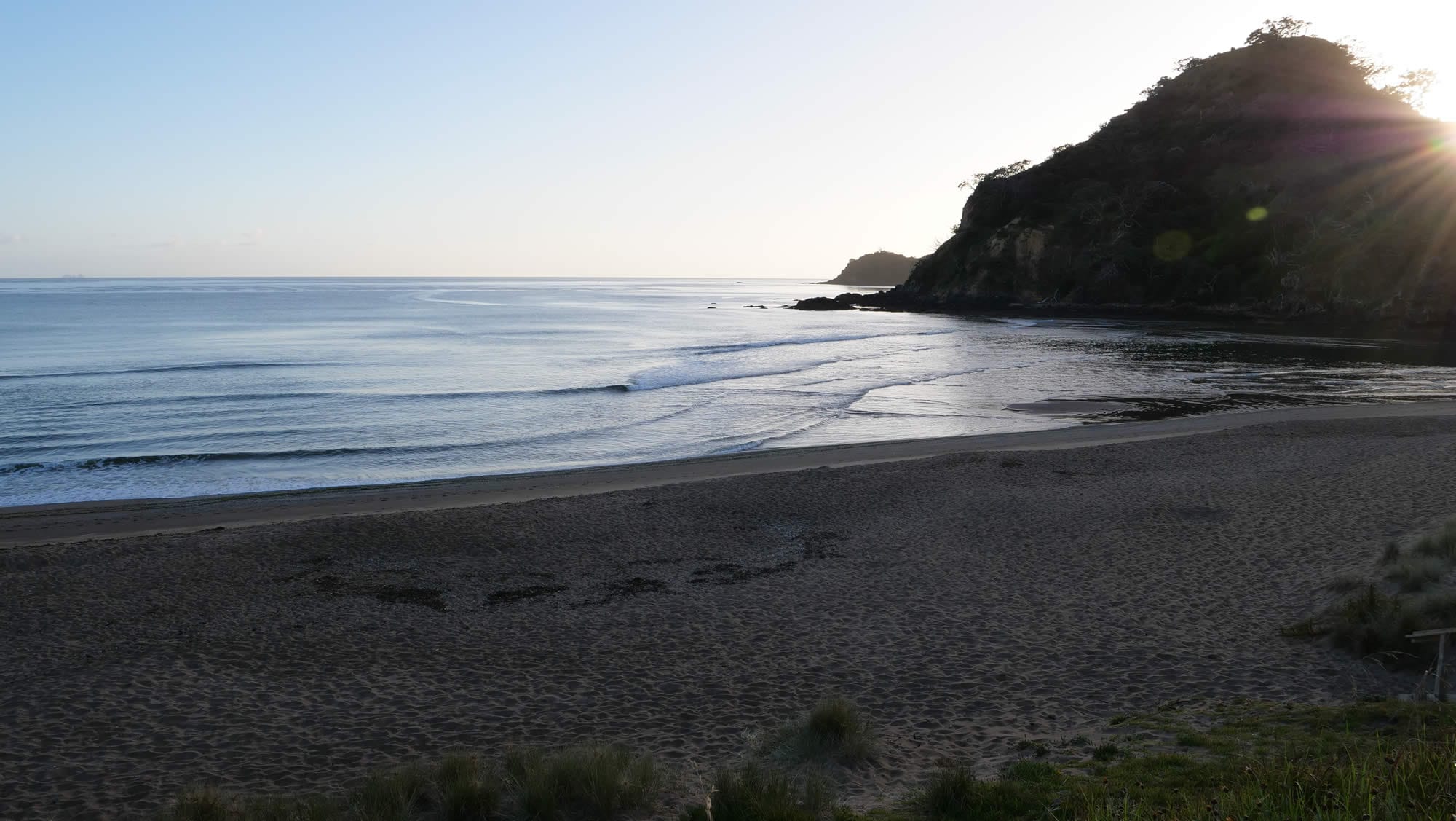 Photo of small surf on Pataua bar, 6:51:48 am Jan 1st 2024, Northland, New Zealand